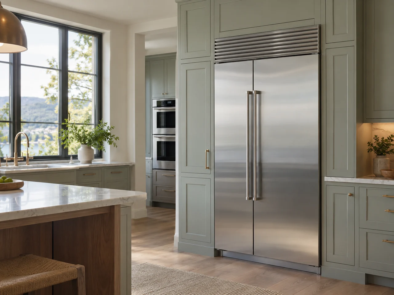 Illustration of a Sub-Zero refrigerator