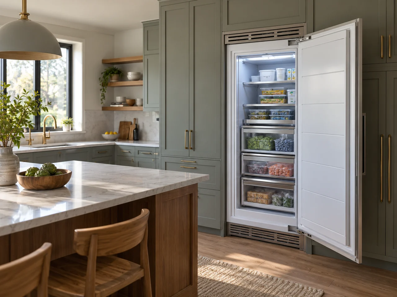 Illustration of a Thermador freezer