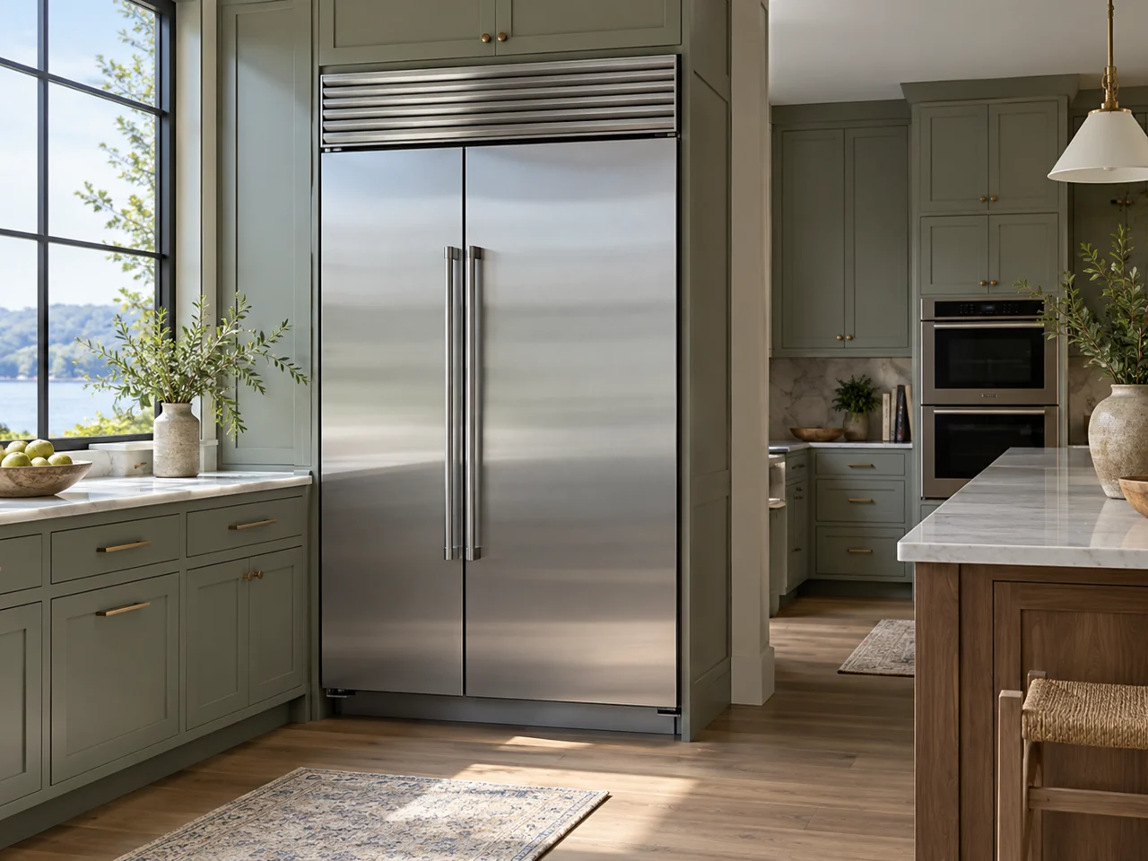 Illustration of a Sub-Zero refrigerator