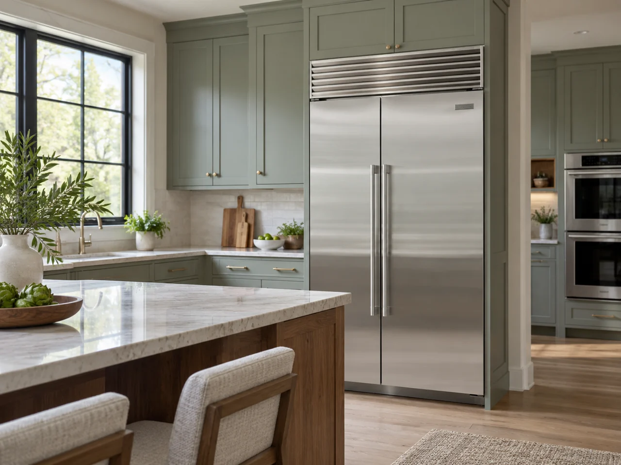 Illustration of a Sub-Zero refrigerator