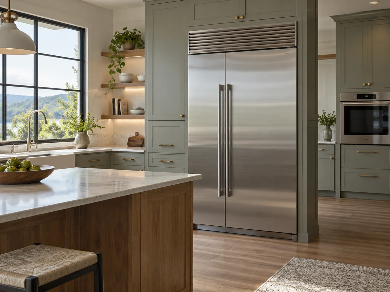 Illustration of a Sub-Zero refrigerator