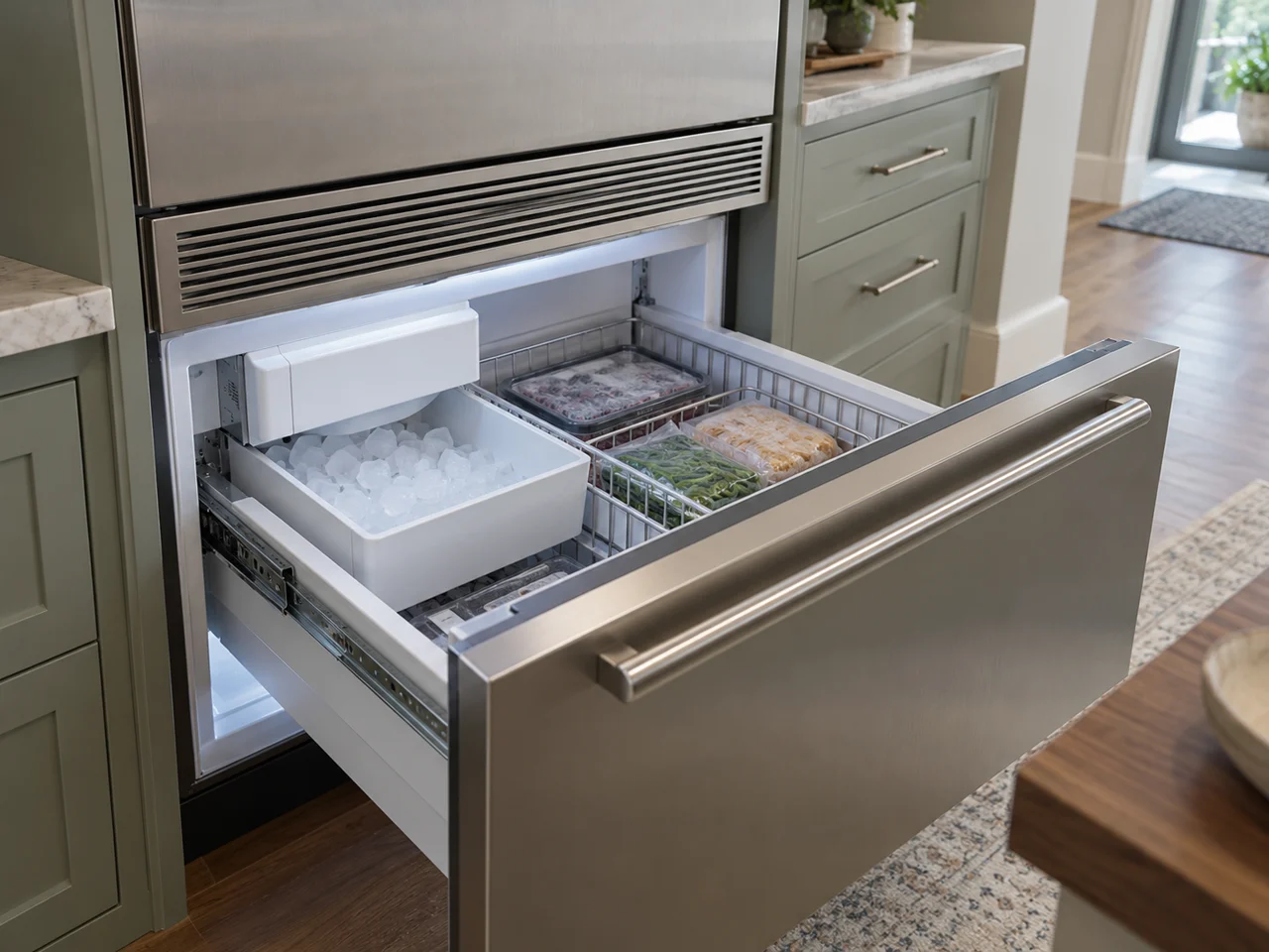 Illustration of Sub-Zero ice maker