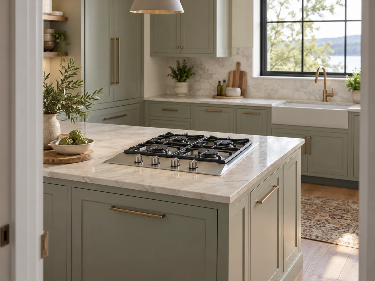 Illustration of Thermador cooktop