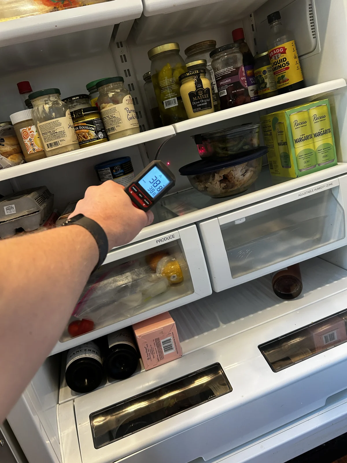 Refrigerator temperature check from the owner’s work archive